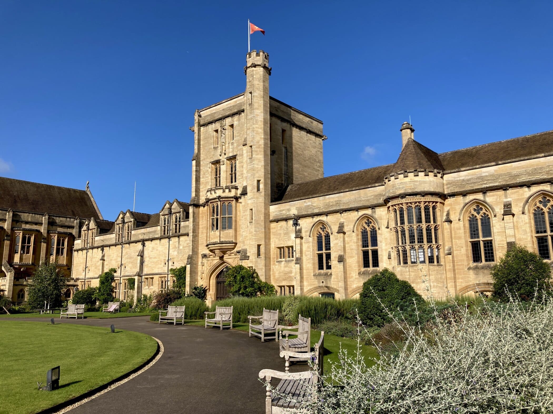 Outside of the College Main Building.