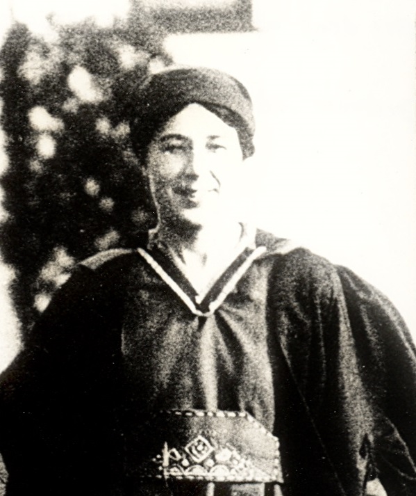Black and white photo of Constance Coltman