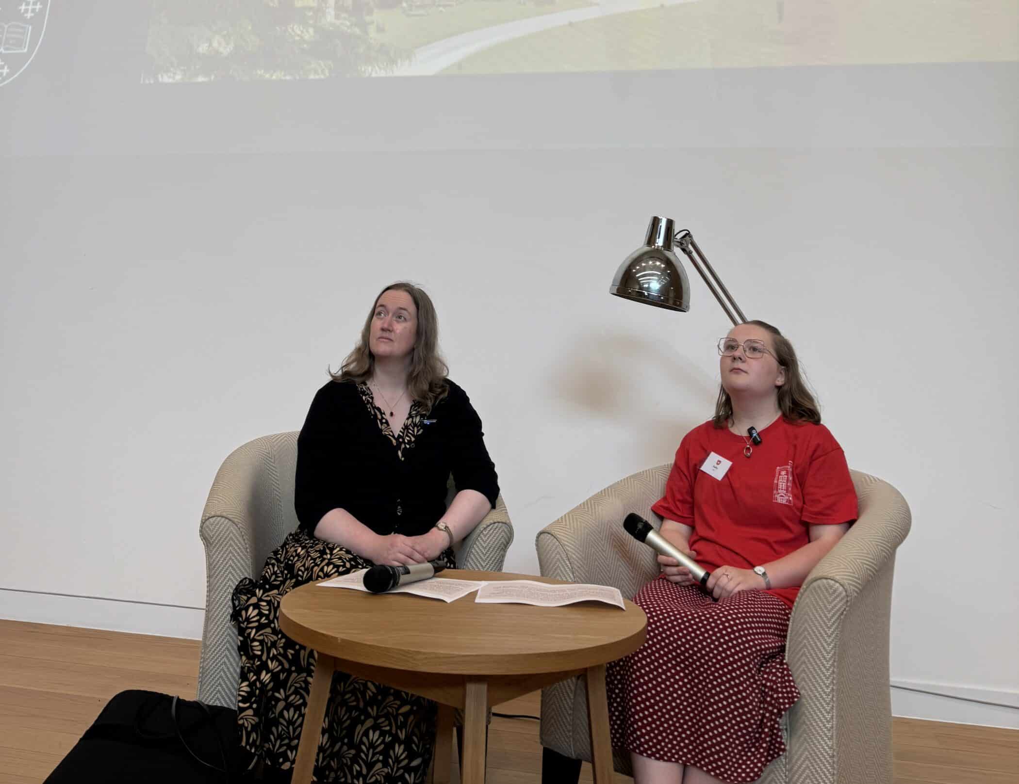 Elizabeth Drummond and Sally Sheridan