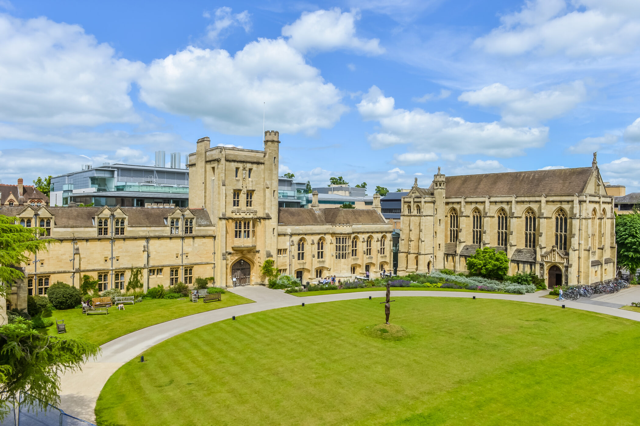 Mansfield Main Building aerial view