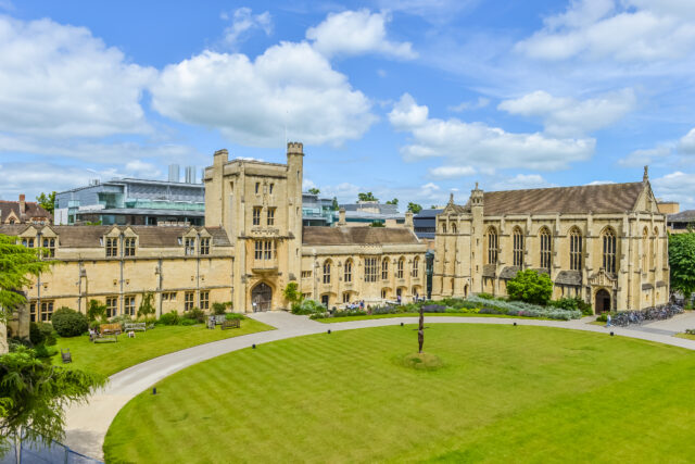 Mansfield Main Building aerial view