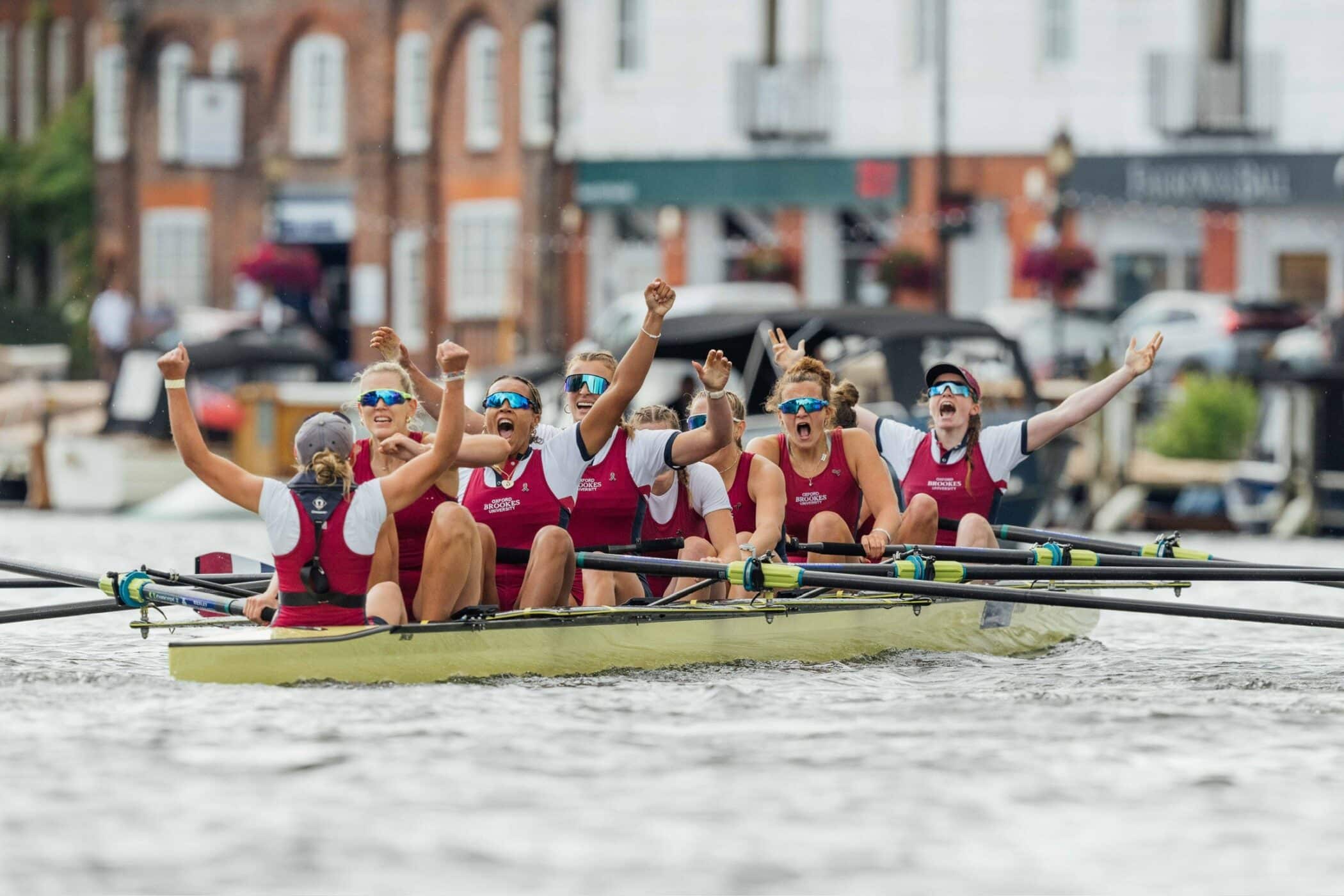 Henley Regatta Women's Crew 2024 on the water
