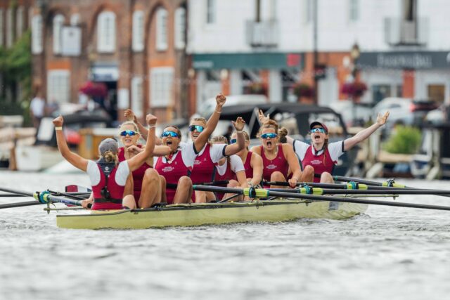 Henley Regatta Women's Crew 2024 on the water