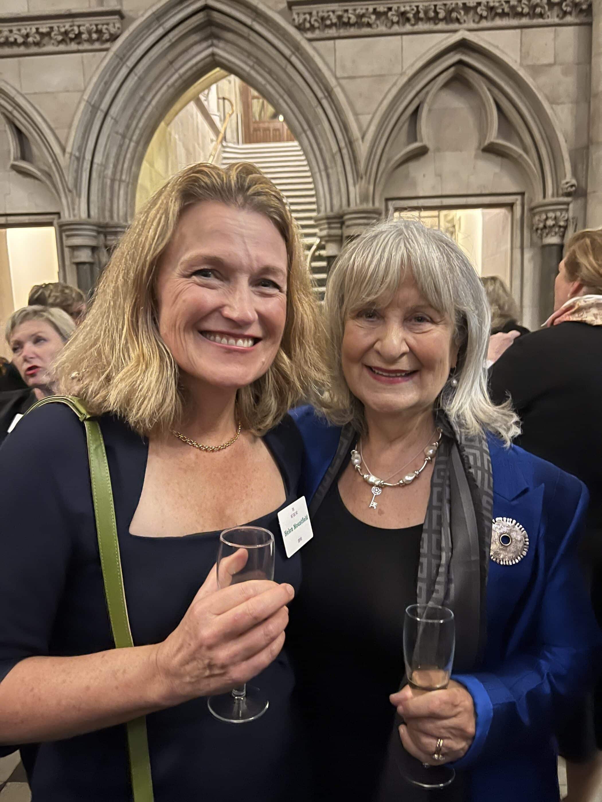 Image of Principal Helen Mountfield and former Principal Helena Kennedy