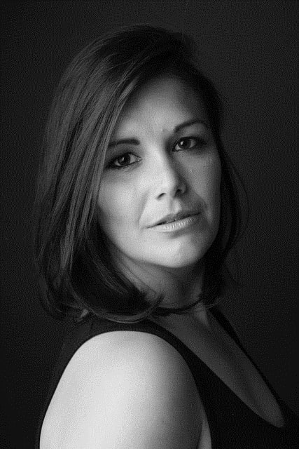 Black and white photo of Eloise Irving