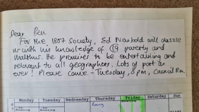 Invitation to the 1887 Society